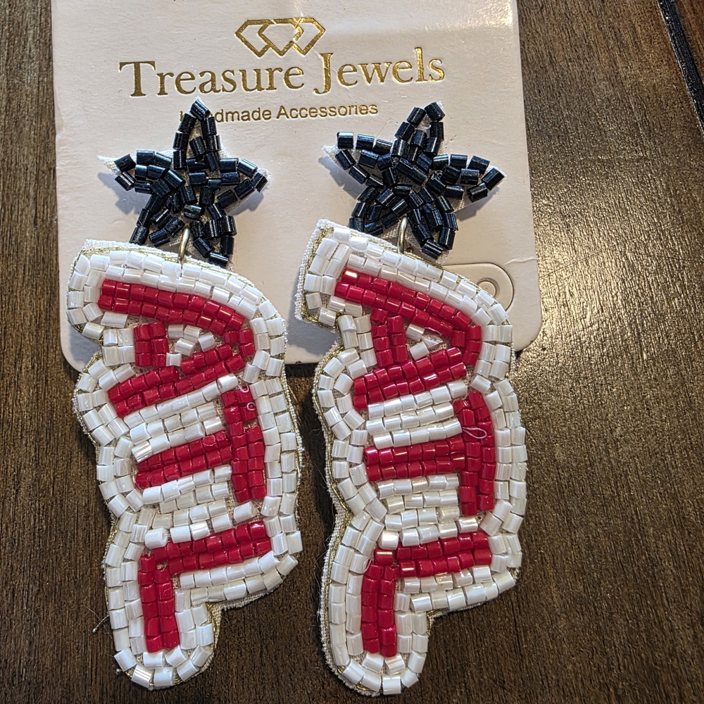 ATL Star Beaded Drop Earrings
